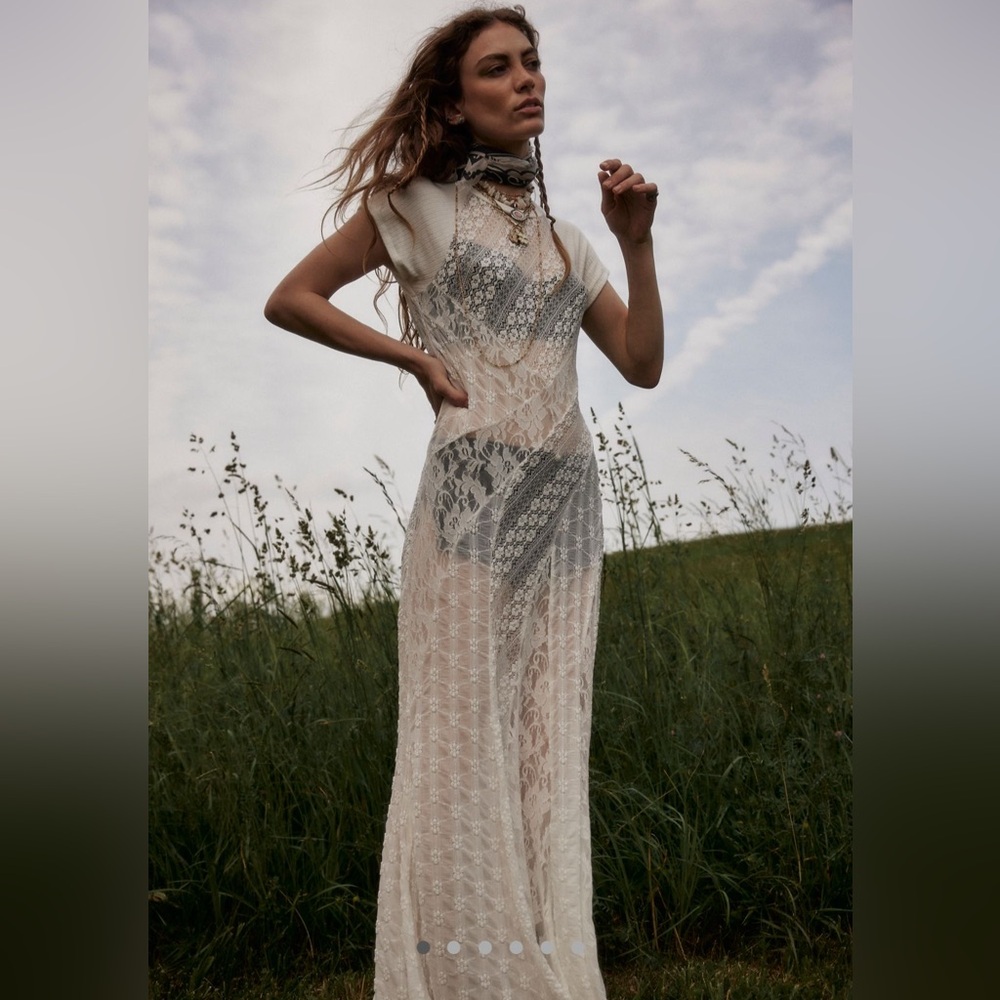 FREE PEOPLE Cypress Lace Maxi Dress NWT - Picture 6 of 10